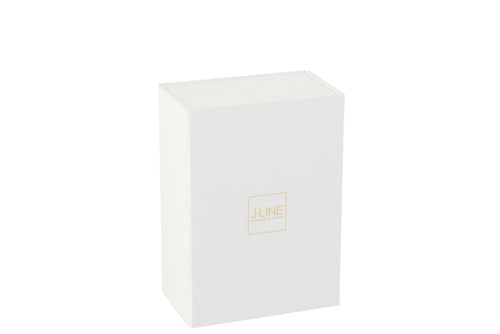 J-Line geschenkdoos - papier - wit - small