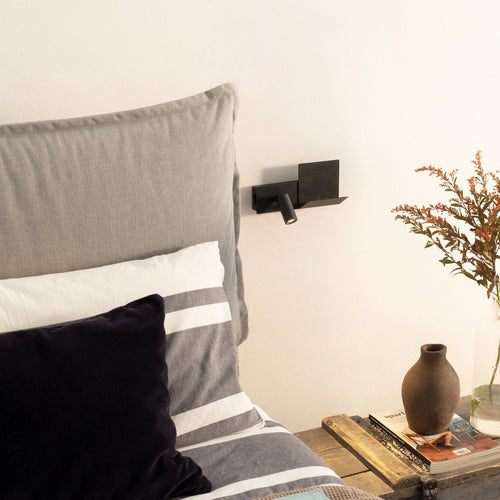Ideal Lux KOMODO-2 LED Leeslamp Zwart, Ingebouwde Schakelaar, 3000K, Niet Dimbaar