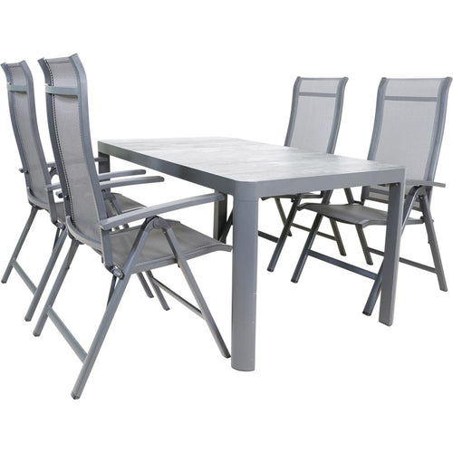 Lesli Living bistrostoel Hera - antraciet - 61x67x113cm - set van 2