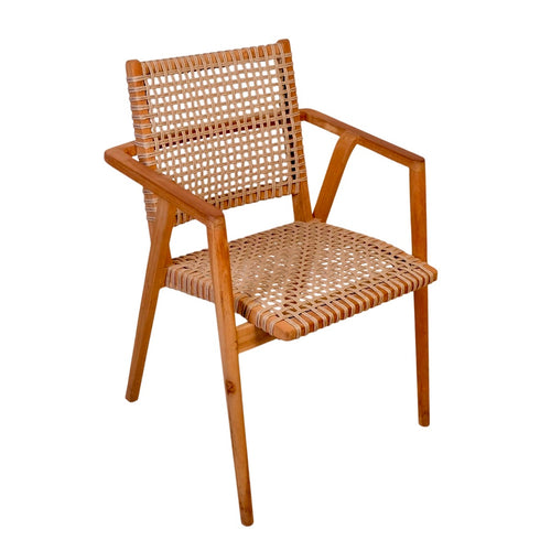 Livingfurn tuinstoel Stacking - bruin - 58x63.5x84.5 - vtwonen shop