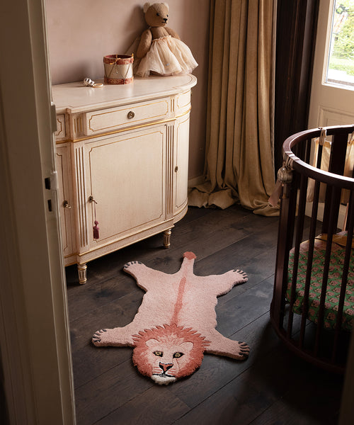 Doing Goods Pinky Leeuw Vloerkleed - Klein 100 x 65 x 2 cm - 100% wol