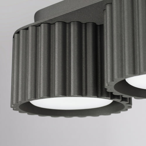 Sollux Lighting Plafondlamp AURA 3 zwart Gx53 - 32,5x10x8cm