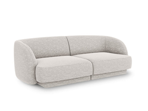 Micadoni Bank Miley 2-zits, structurele stof geld - 90x180x70cm