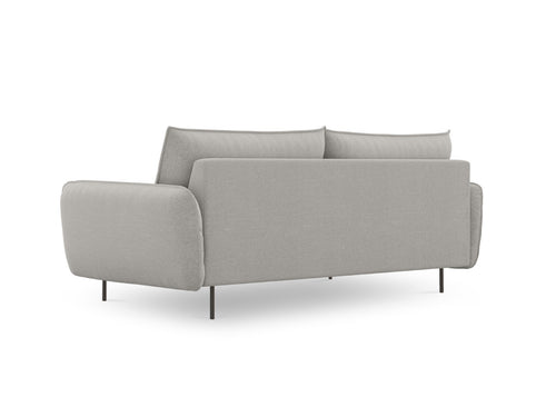 Cosmopolitan Design Bank Vienna 4-zits, structurele stof, lichtgrijs - 92x230x95cm