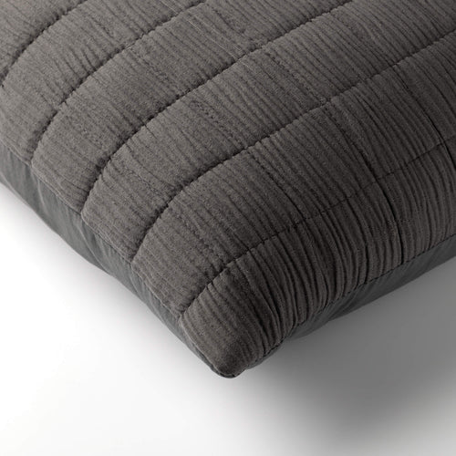 REZA - Sierkussen 30x50 cm - Charcoal Gray - antraciet