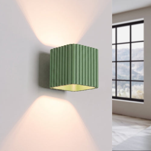 Sollux Lighting Wandlamp RIFF saliegroen G9 - 10x12x10cm