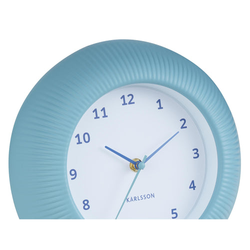 Karlsson wandklok Tender Rib - blauw - Ø25cm - vtwonen shop