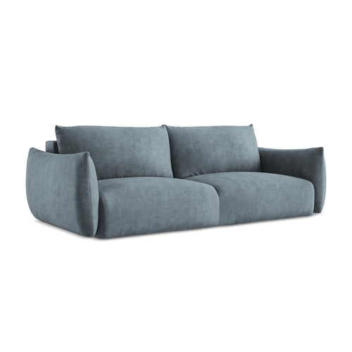 LaMiaSofa 3-zits slaapbank Savona - chenille stof - jeans - 230x105x90