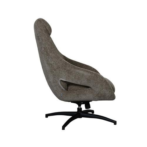 LABEL51 Draaifauteuil Maxwell - Groen/Zwart - 75x84x108cm