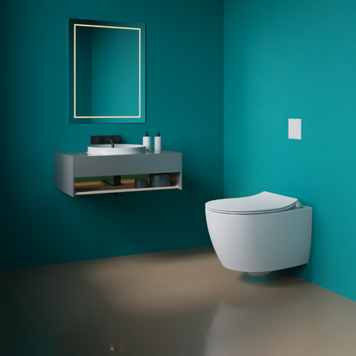 Isvea Wc Toilet Badkamer Hangend Wit Inclusief Softclose Toiletbril - vtwonen shop