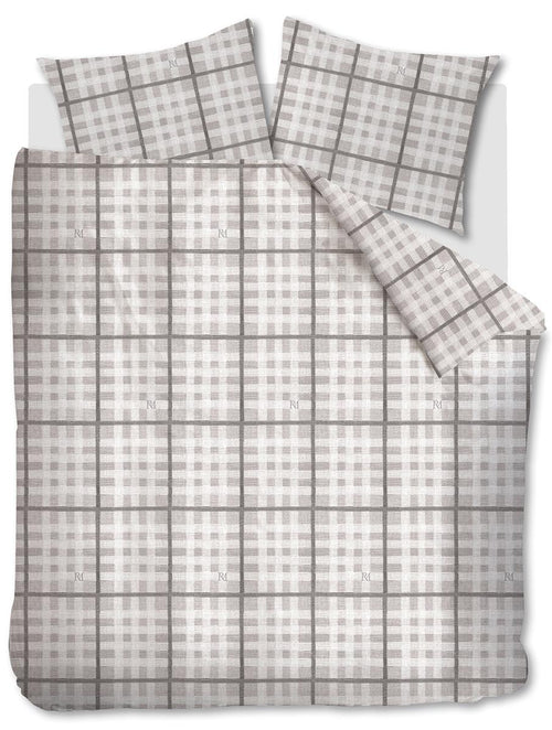 Rivièra Maison - Brody dekbedovertrek - Tweepersoons - 200x200/220 cm - Zand - vtwonen shop