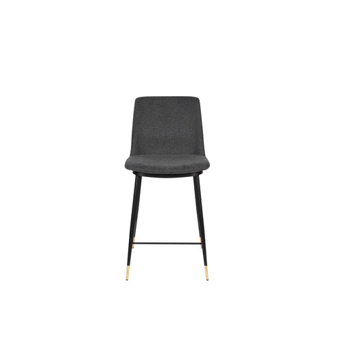 Housecraft Living Lionel Barkrukken rugleuning 65 cm Donkergrijs - Set van 2