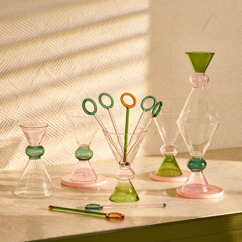 Urban Nature Culture wijnglas Ayo, Pale Green - Ø 9.5 * 15 CM