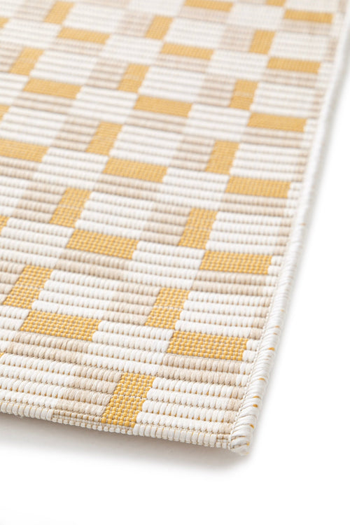 AFK Living vloerkleed Memphis - voor binnen en buiten - geel - 160 x 230 cm