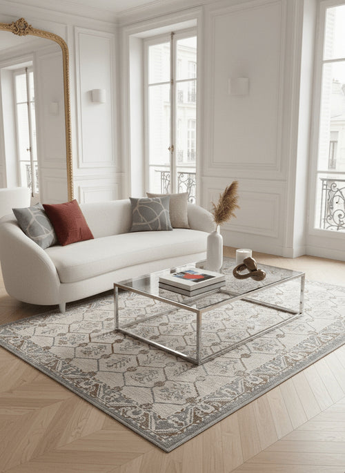 AFK Living vloerkleed Sully - gerecyclede vezels - grijs - 200x290 cm