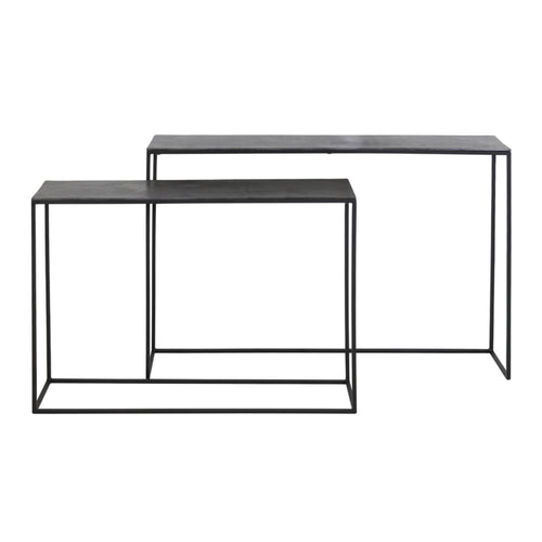 Light & Living tafel  - zwart - 120x25x80 cm