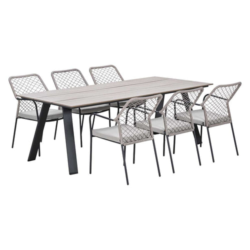 Garden Impressions Tuinset Ross 7-delig - Braga tuintafel 220x100 cm