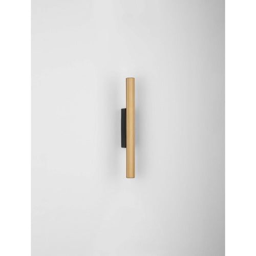 Nova Luce PARON Up & Down wandlamp Sandy Black, gouden LED 11W 507lm 3000K