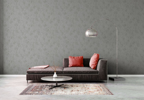 Livingwalls behang metalen platen zilver, grijs en metallic - 53 cm x 10.05 m - AS-389693