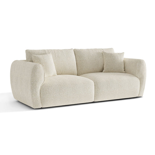 Premium Interiors - 3-zitsbank PRIMA - bouclette crème 213cm