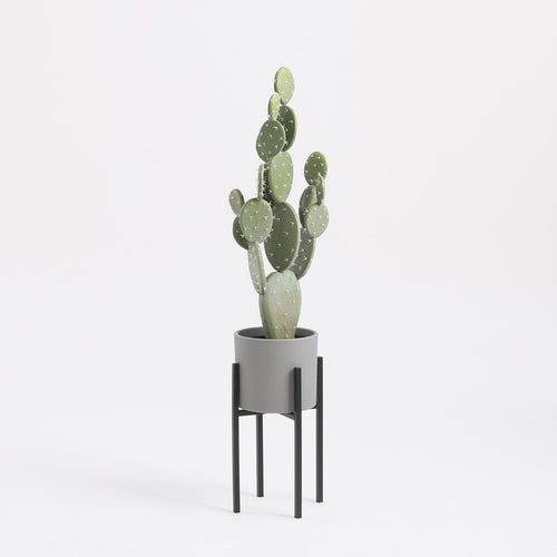 Mica Decorations Ascot Plantenstandaard - L21 x B21 x H35 cm - Metaal - Zwart - vtwonen shop