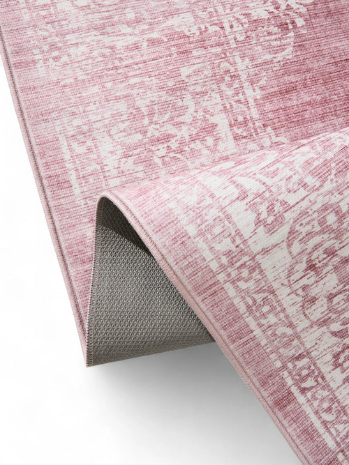 benuta wasbaar vloerkleed Laury - roze - 200x300 cm