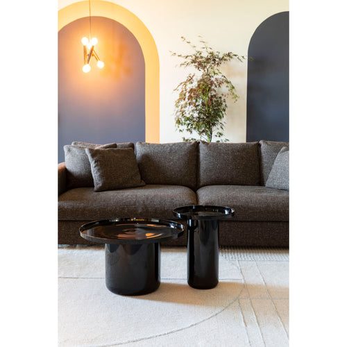 Zuiver Shiny Bomb Bijzettafel Rond 40 cm Metaal Zwart