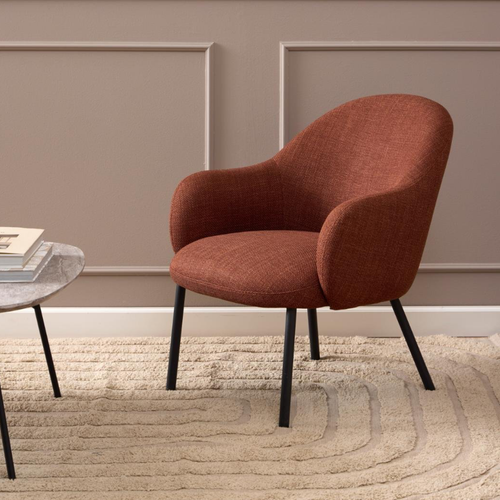 Rebellenclub Fauteuil Lavina - Terracotta - vtwonen shop