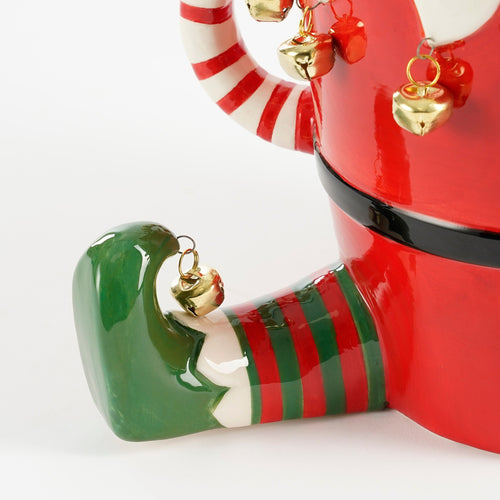 Mica Decorations Funny Bloempot - L29 x B18 x H17 cm - Dolomiet - Rood - vtwonen shop