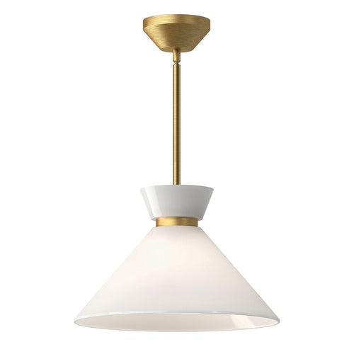 Kuppel-Pendelleuchte, modernes gebürstetes Gold, 1 x E27