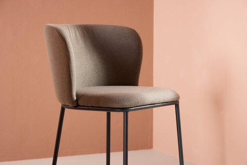 Rebellenclub Eetkamerstoel Ika - Set van 2 - Taupe - vtwonen shop