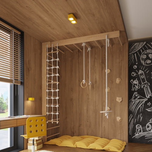 Sollux Lighting Plafondlamp RIFF 1 geel Gx53 - 10x10x6cm