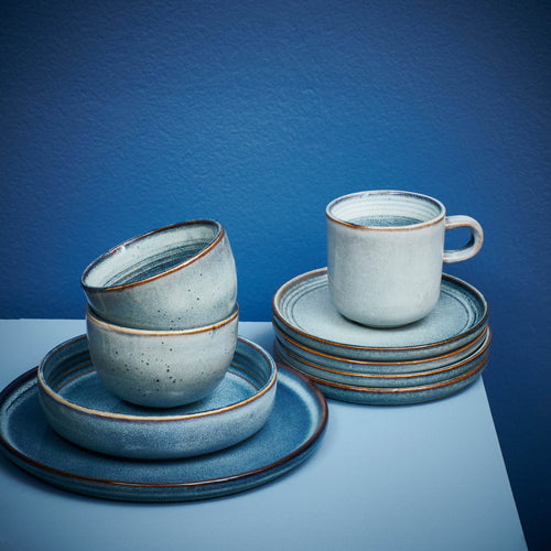 Ona - Kom 15xH3,5cm blauw Duna - Set van 4 - vtwonen shop