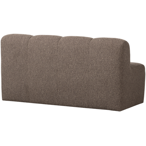 WOOOD eetbankje met rugleuning 164 cm Mojo - Bouclé - Bruin Melange - vtwonen shop