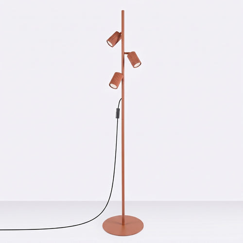 Sollux Lighting Vloerlamp KARBON 3 rode oker - 30x30x155cm