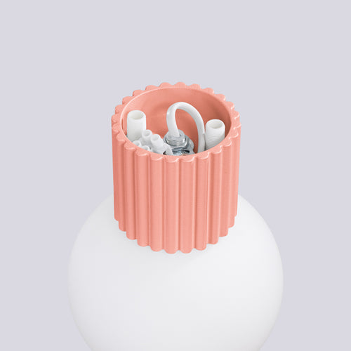Sollux Lighting Wandlamp HALO perzik IP44 - 12x17x12cm