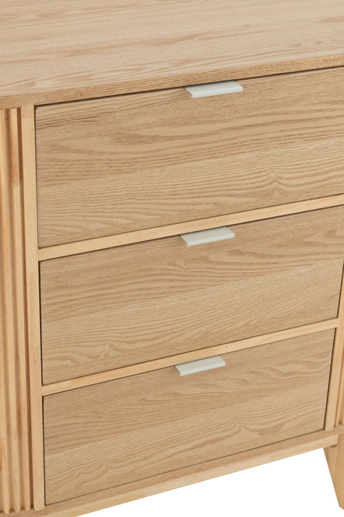 J-Line kast Rond - dennenhout - naturel - large