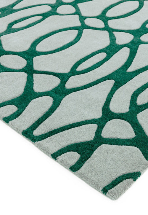 Vloerkleed MOMO Rugs Matrix MAX38 Wire Green 70x240 cm - vtwonen shop
