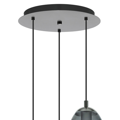Stars of Light hanglamp Estanys - e27 - ø45 cm - grijs/zwart
