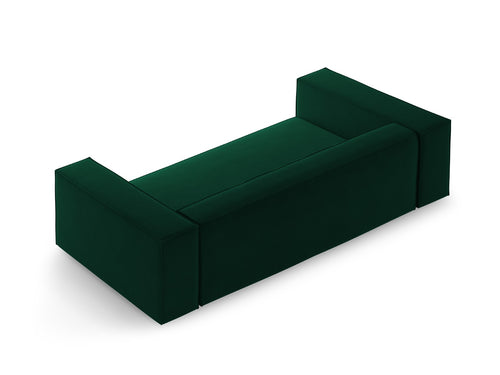 Cosmopolitan Design Bank Arendal 2-zits, flueel flessengroen - 102x180x70cm