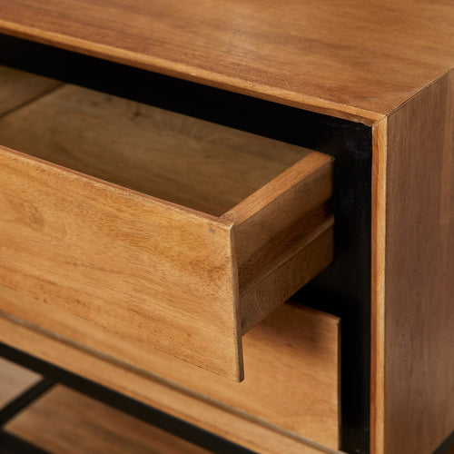 StarFurn Nachtkastje RichWood - Bruin Hout - 45x40x53cm - vtwonen shop