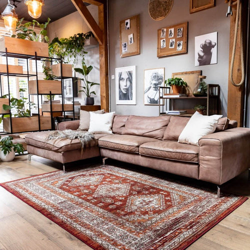 Interieur05 vintage vloerkleed Aila - oranje - 160x 230 cm