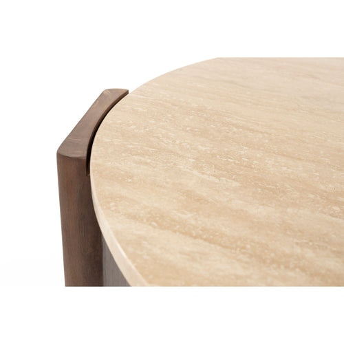 Dutchbone Valcour Salontafel Rond Bruin