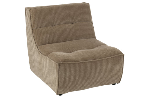 J-Line sofa Grid - populierenhout/schuim - donkertaupe
