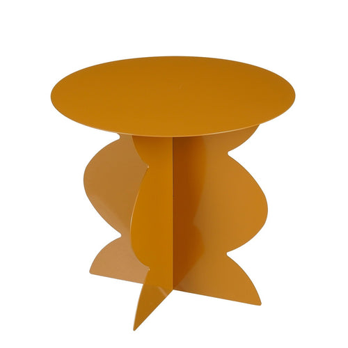 Mica Decorations Rafi Bijzettafel - H40 x Ø45 cm - IJzer - Bruin