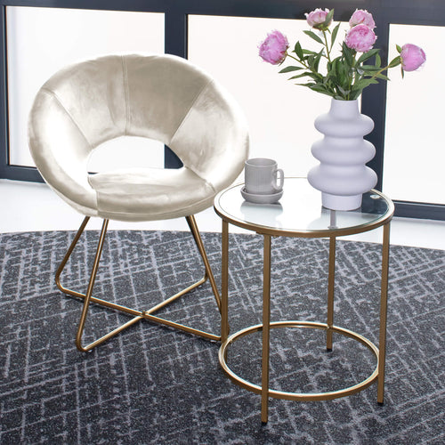 Home Deluxe Fluwelen Stoel SELESA Beige - vtwonen shop