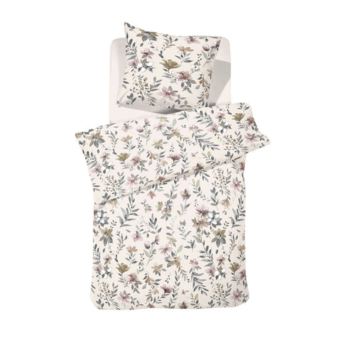 Cinderella - Dekbedovertrek Botanica Flanel - 140x220 cm - Beige