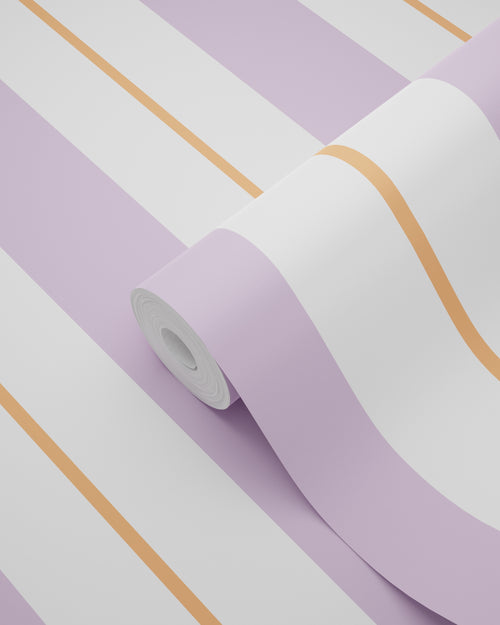 ESTAhome behang strepen paars en oranje - 50 x 900 cm - 131477 - vtwonen shop