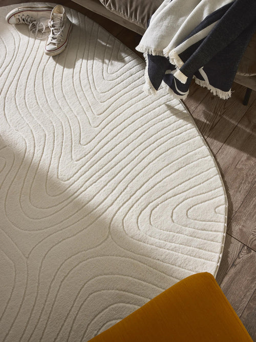 benuta wasbaar vloerkleed Pam - créme - 160x210 cm