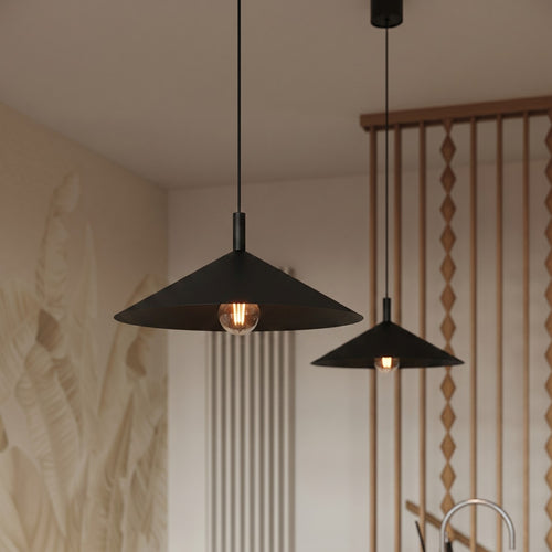 Sollux Lighting Hanglamp NOX 40 zwart - 40x40x135cm